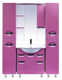 Misty Пенал для ванной Жасмин 35 L розовый с б/к – фотография-2