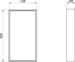 ASB-Mebel Зеркало Адель 40 белое/дуб сонома – фотография-4