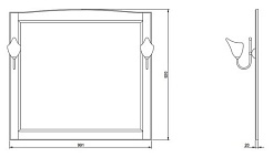 ValenHouse Зеркало Эллина 105 кальяри – фотография-2