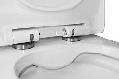 Azario Унитаз-компакт Mist AZ-45 безободковый с бачком с сиденьем микролифт белый – фотография-12