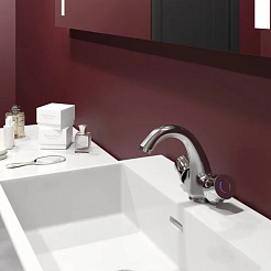 Mixline Смеситель для раковины 1/2 керамический ML01-04 под шпильку (без подводки) – фотография-2