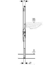 Geberit Инсталляция Duofix 111.477.00.1 для раковины, со скрытым сифоном – фотография-4