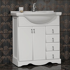 Opadiris Мебель для ванной Клио 70 белый матовый – фотография-10