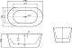 BelBagno Акриловая ванна BB306-1485 149x79 – картинка-10