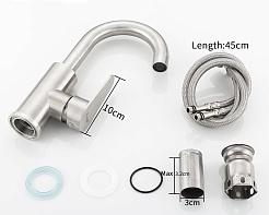 Frap Смеситель для кухни H48 F1348 сатин – фотография-2