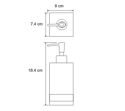 WasserKRAFT Дозатор для жидкого мыла "Inn K-4399" – фотография-4