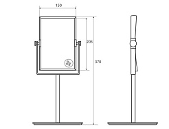 Bemeta Зеркало настольное косметическое 112201312 – фотография-2