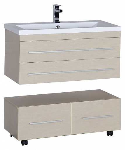 Aquanet Тумба подкатная "Нота 90" светлый дуб – фотография-6