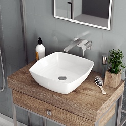 Teymi Раковина накладная в ванную Kati 43 белая T50701 – фотография-4