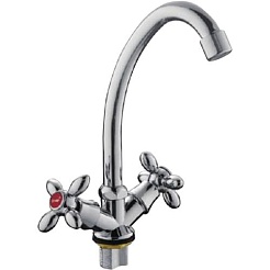 Frap Смеситель для кухни H27 F4027-2 хром – фотография-1