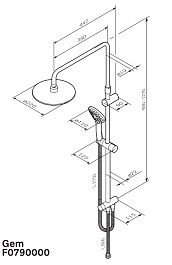 Am.Pm Душевая система Gem F0790000 – фотография-8