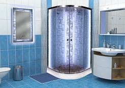 DTO Душевая кабина ЕМ1510 N (без крыши) LED – фотография-2