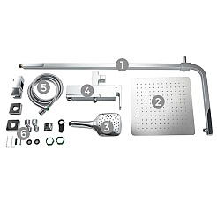 Gappo Душевая стойка G18 G2418-1 хром – фотография-4