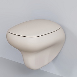 Ambassador Сиденье для унитаза Diamond бежевое матовое – фотография-3