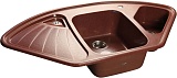 Granfest Мойка кухонная Corner GF-C1040E Красный марс угловая