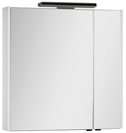 Aquanet Зеркальный шкаф "Франка 85" белый – фотография-1