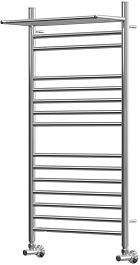 Point Полотенцесушитель водяной Аврора премиум П14 500x1000 PN10150SP с полкой хром – фотография-2