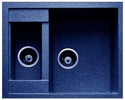 Granfest Мойка кухонная Quadro GF-Q610K Синий – фотография-1