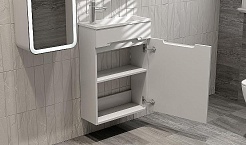 Jorno Тумба под раковину Modul 50 подвесная белая – фотография-3