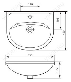Misty Тумба с раковиной Уют 55 бабочка – фотография-3
