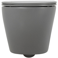 BelBagno Унитаз подвесной Colorato BB062CHR-GR безободковый – фотография-3