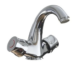 Mixline Смеситель для раковины 1/2 керамический ML01-04 под шпильку (без подводки) – фотография-1