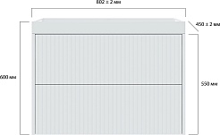 Vivon Тумба с раковиной Kristi 80 подвесная белая матовая рифленая – фотография-14
