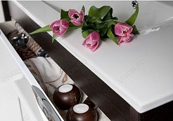 Водолей Тумба с раковиной "Габи 120" белый/венге – фотография-3