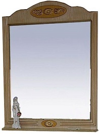 Misty Зеркало для ванной Roma 90 ясень/ патина – фотография-1