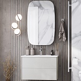 Акватон Мебель для ванной Сохо 75 L подвесная слэйт/галька серая