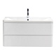 BelBagno Тумба с раковиной Albano 80 подвесная Bianco Lucido – фотография-16
