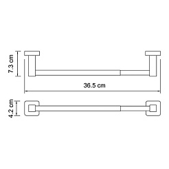 WasserKRAFT Держатель бумажных полотенец "Lippe  K-6522" 32 см – фотография-3