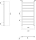 Domoterm Полотенцесушитель Куба П8 400x800 золото – фотография-8