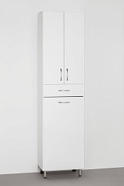 Style Line Шкаф пенал Эко Стандарт 48 с б/к белый – фотография-2