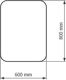 Corozo Зеркало Вега 60x80 – фотография-3