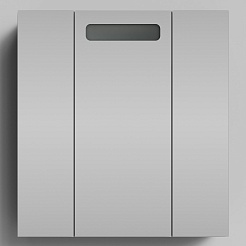 Водолей Мебель для ванной Арабеска 70 с зеркальным шкафом Мальта черная – фотография-9