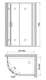 Gemy Душевой уголок Victoria S30222 – фотография-2