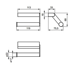 Ideal Standard Держатель туалетной бумаги Connect – фотография-3