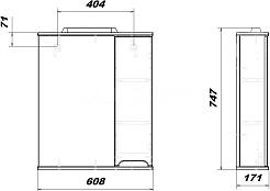 Sanstar Зеркало Адель 60 белое – фотография-4