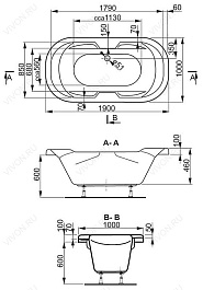 Vagnerplast Акриловая ванна Gaia 190 – фотография-2