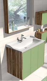 Акватон Зеркальный шкаф "Фабиа 65" дуб инканто – фотография-4