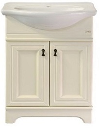 Misty Мебель для ванной Лувр 75 L слоновая кость – фотография-2