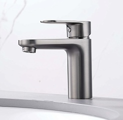 Aquatek Смеситель для раковины Ника AQ1810BGM оружейная сталь – фотография-5