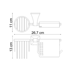 WasserKRAFT Держатель туалетной бумаги "Wern K-2559" – фотография-2