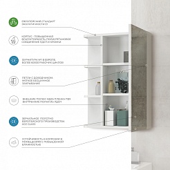 Vigo Зеркальный шкаф Nova 500 белый – фотография-5