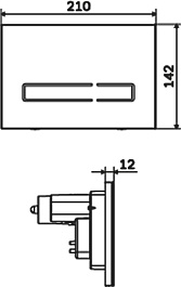 Am.Pm Клавиша смыва Touch Pro I0450A38 – фотография-2