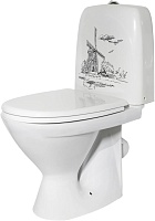 Оскольская керамика Унитаз-компакт Милана Декор Люкс