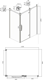 Ambassador  Душевой уголок Royal 120x90 L 18015111-L – фотография-7