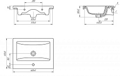 Misty Тумба с раковиной Ненси 60 серая матовая – фотография-8