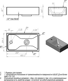Mixline Умывальник Andrea Sky 40 белая – фотография-2